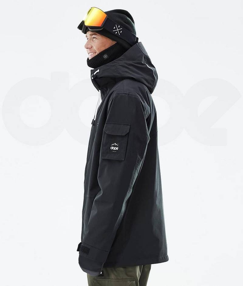 Black Men's Dope Adept Ski Jackets | India_D1143