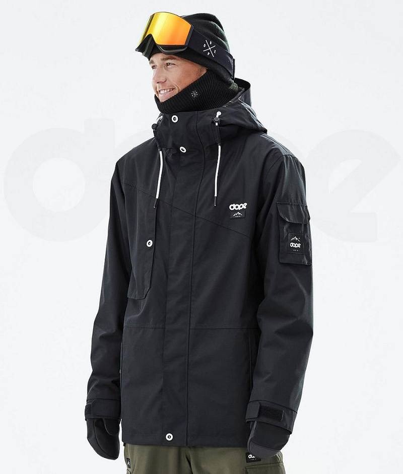 Black Men\'s Dope Adept Ski Jackets | India_D1143