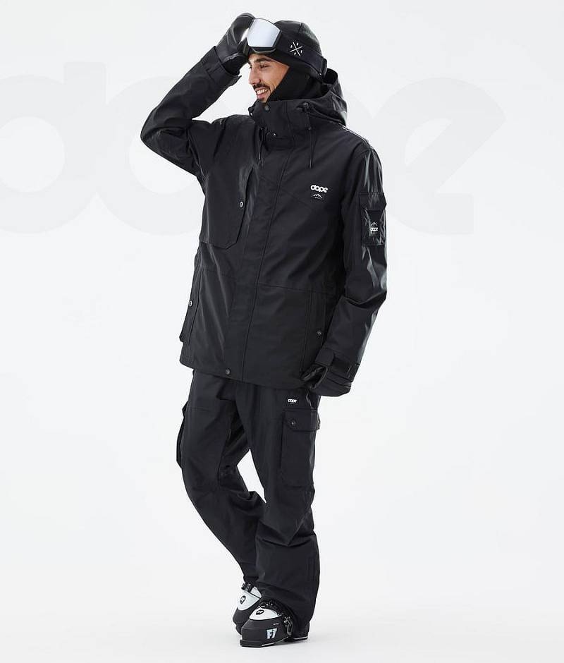 Black Men's Dope Adept Ski Jackets | India_D1773