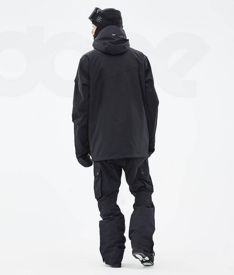 Black Men's Dope Adept Ski Jackets | India_D1773