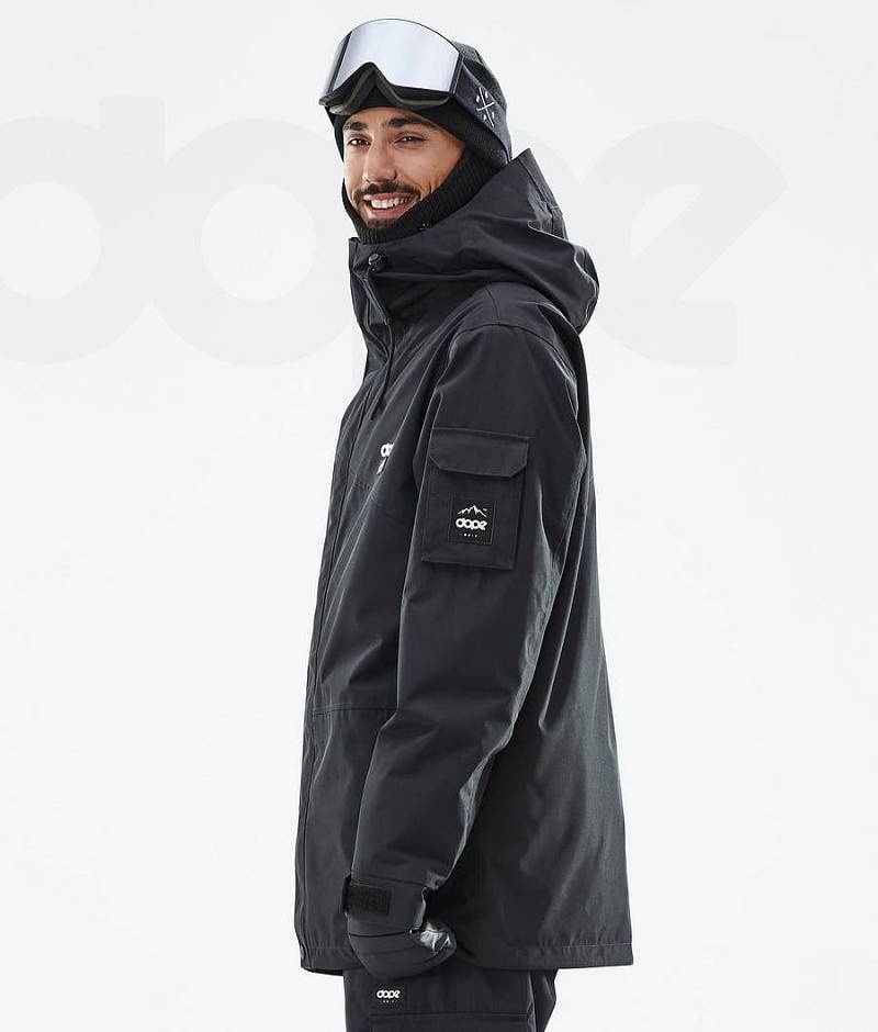 Black Men's Dope Adept Ski Jackets | India_D1773