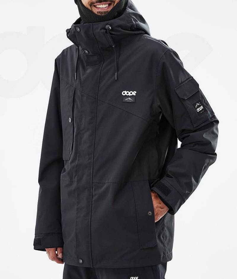 Black Men's Dope Adept Ski Jackets | India_D1773