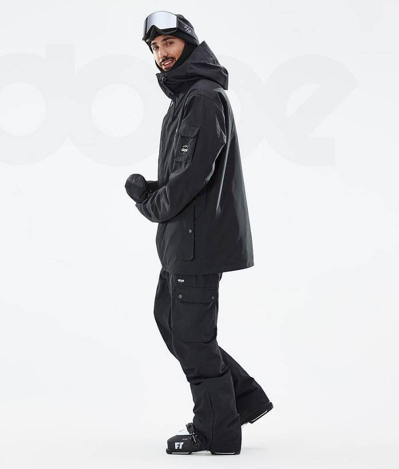 Black Men's Dope Adept Ski Jackets | India_D1773