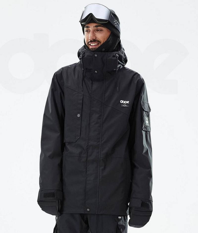 Black Men\'s Dope Adept Ski Jackets | India_D1773