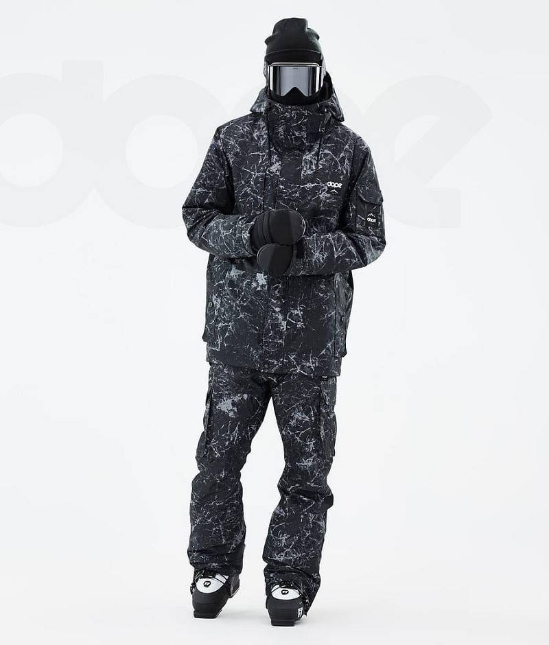 Black Men's Dope Adept Ski Jackets | India_D2156