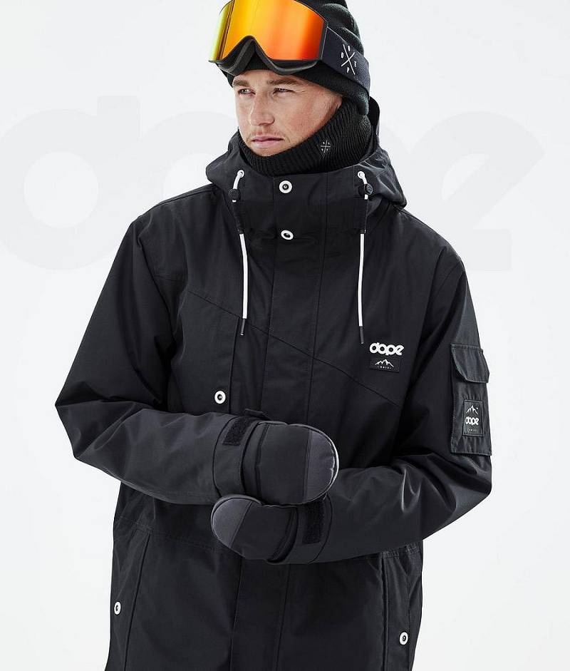 Black Men's Dope Adept Snowboard Jackets | India_D1683