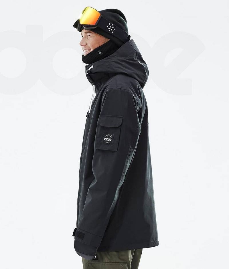 Black Men's Dope Adept Snowboard Jackets | India_D1683