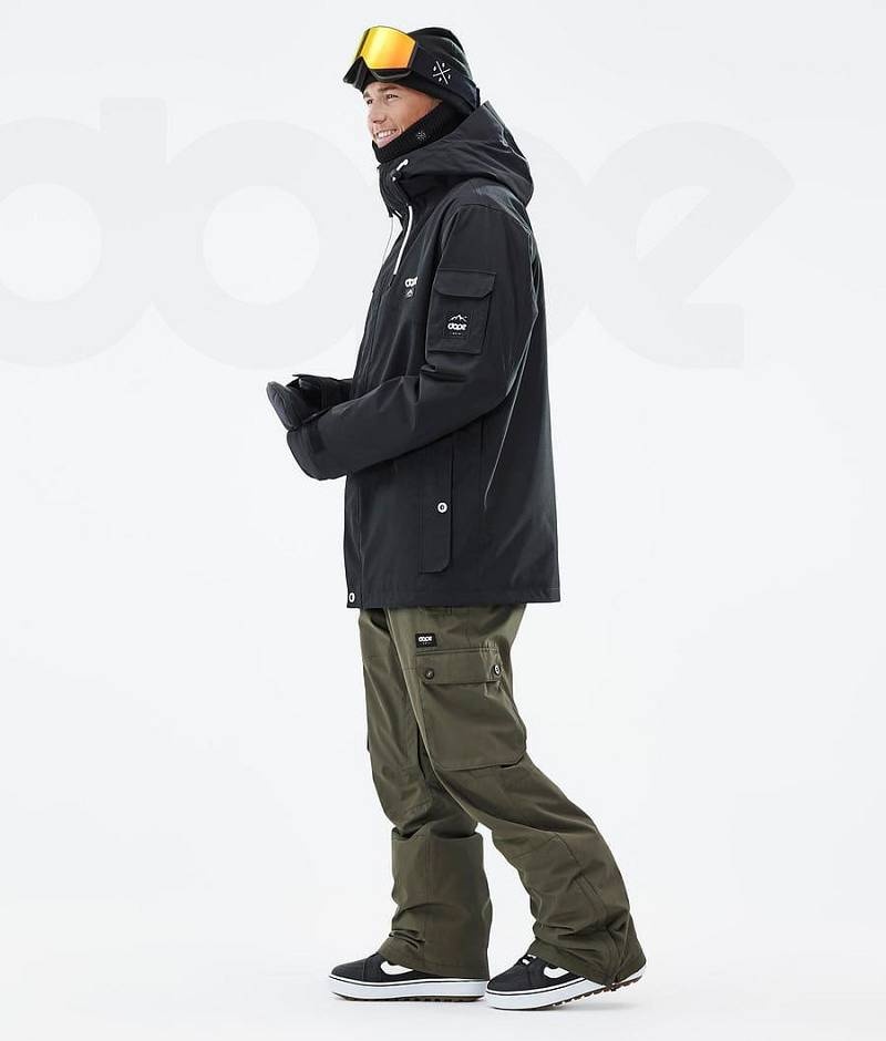 Black Men's Dope Adept Snowboard Jackets | India_D1683