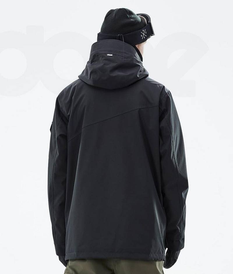 Black Men's Dope Adept Snowboard Jackets | India_D1683