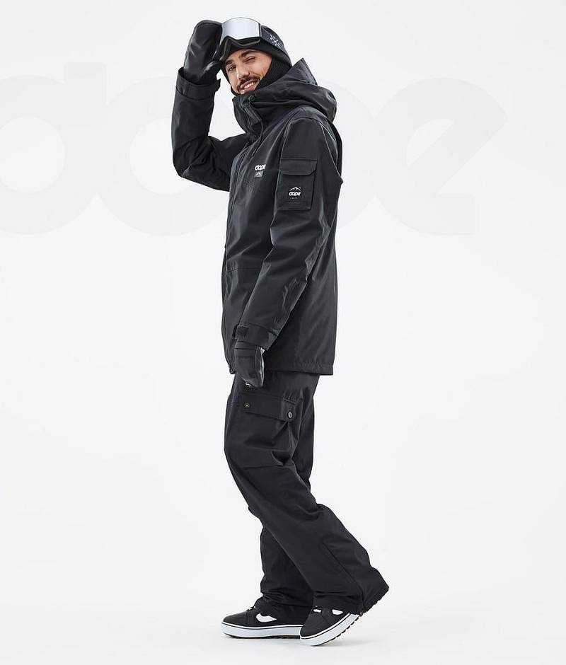 Black Men's Dope Adept Snowboard Jackets | India_D1230