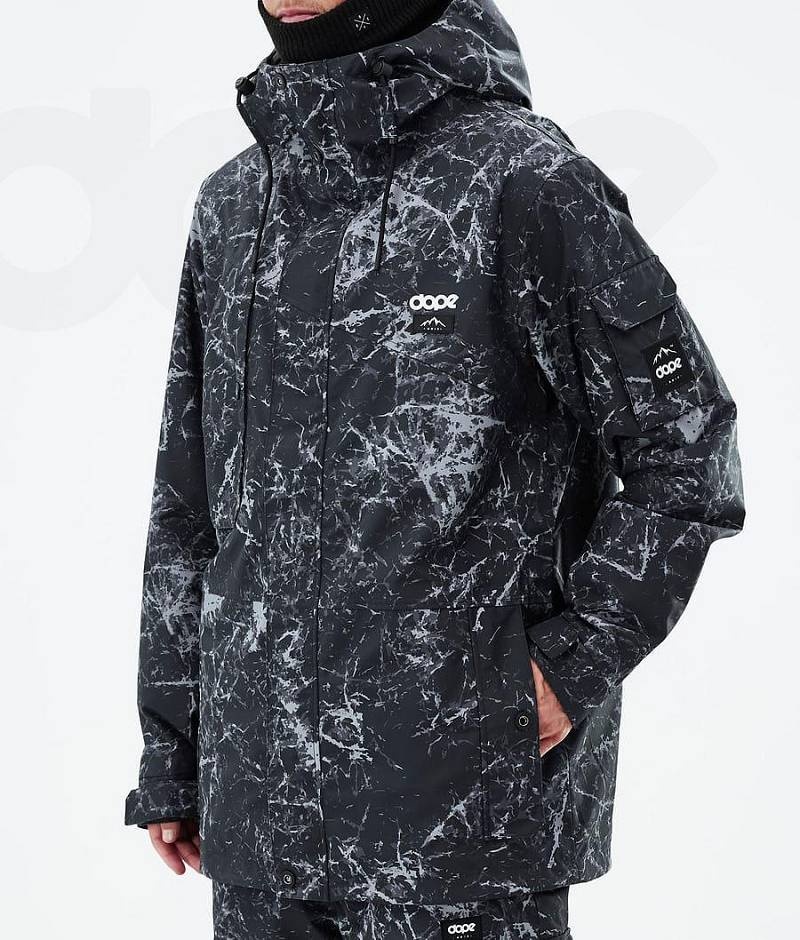 Black Men's Dope Adept Snowboard Jackets | India_D2317