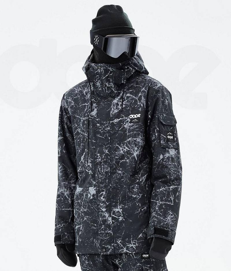 Black Men\'s Dope Adept Snowboard Jackets | India_D2317