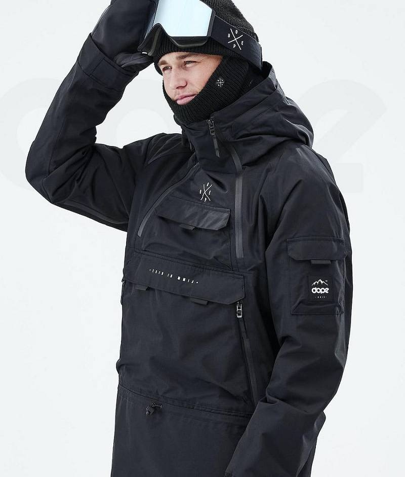 Black Men's Dope Akin 2021 Ski Jackets | India_D2405