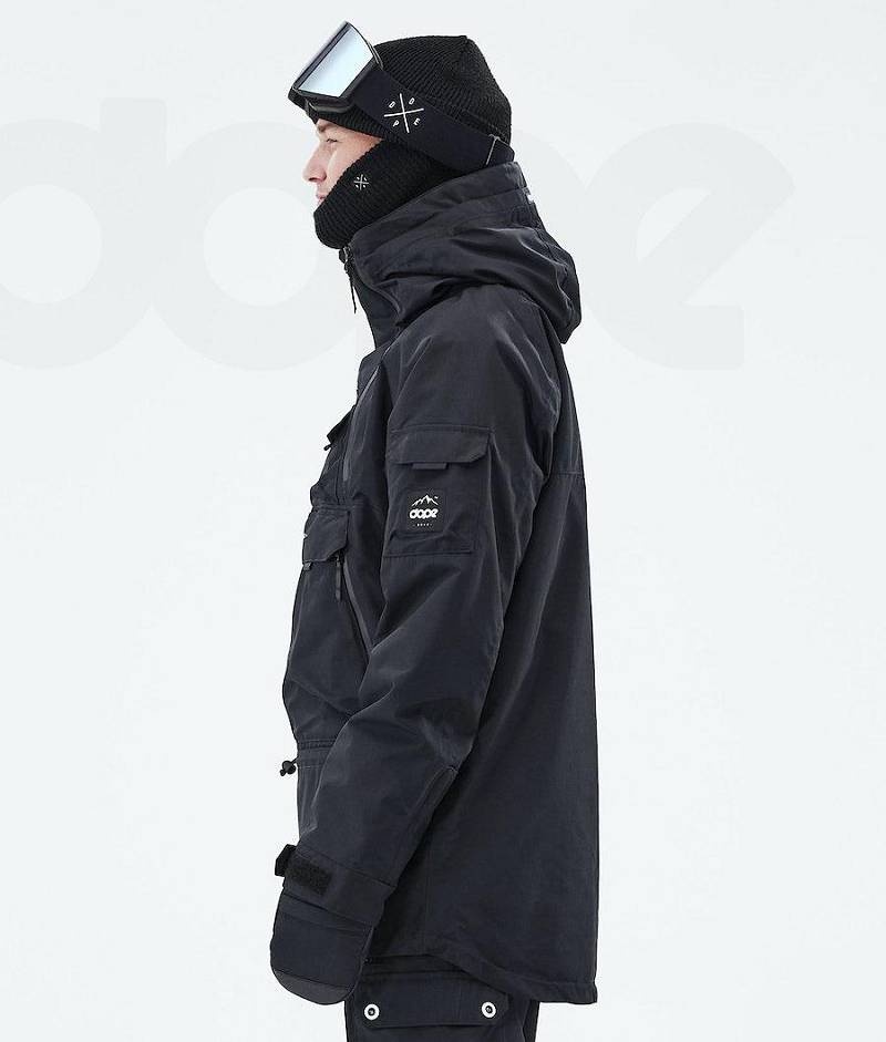 Black Men's Dope Akin 2021 Ski Jackets | India_D2405