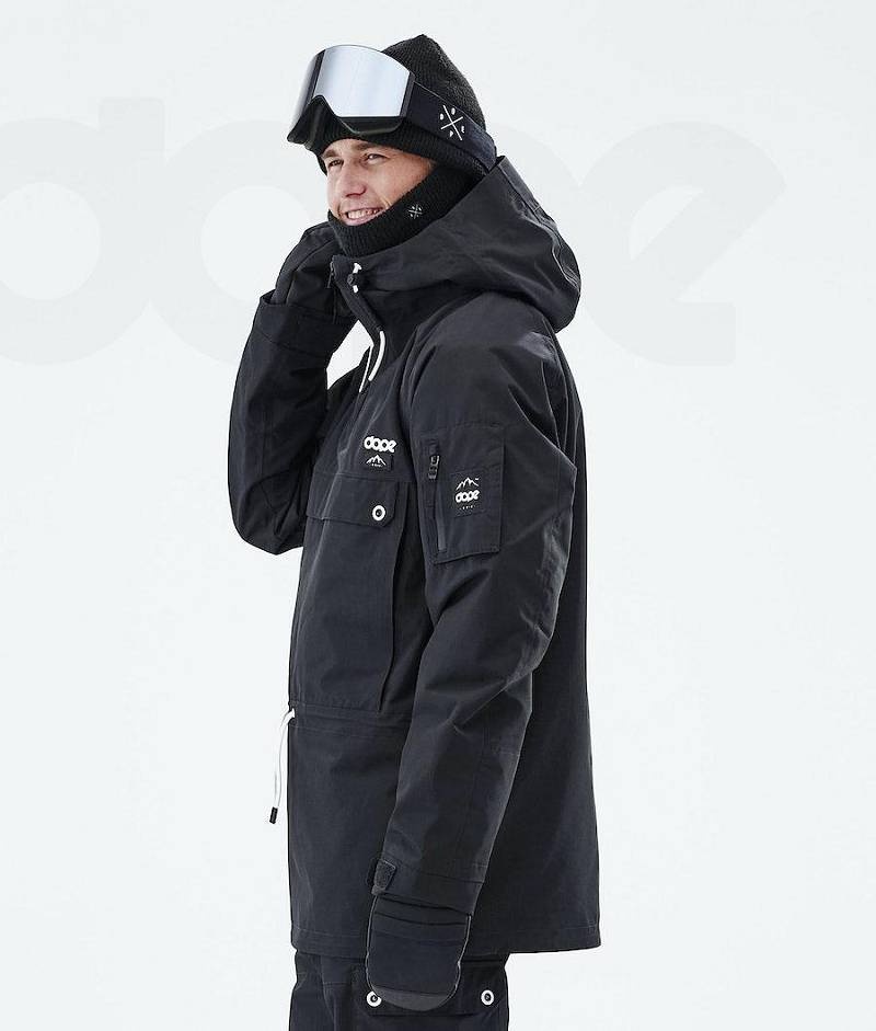 Black Men's Dope Annok 2021 Ski Jackets | India_D2344