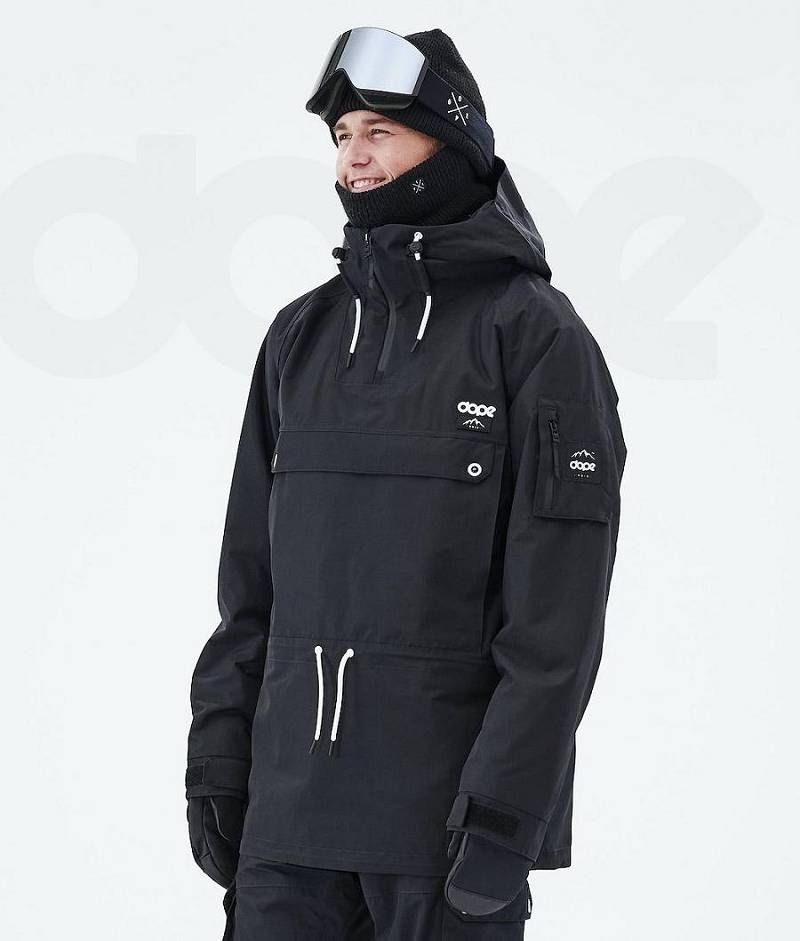 Black Men\'s Dope Annok 2021 Ski Jackets | India_D2344