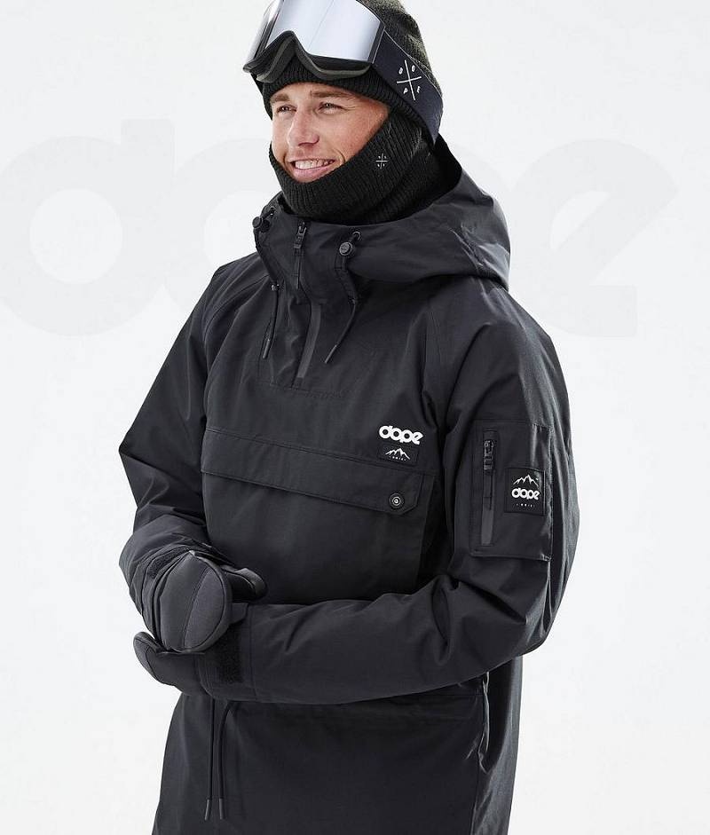 Black Men's Dope Annok Ski Jackets | India_D1024