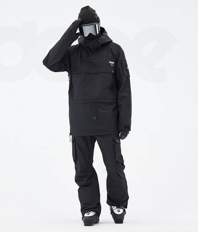 Black Men's Dope Annok Ski Jackets | India_D1024