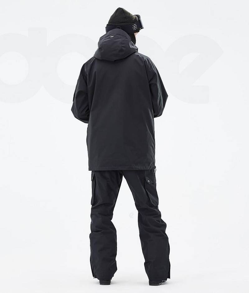 Black Men's Dope Annok Ski Jackets | India_D1024