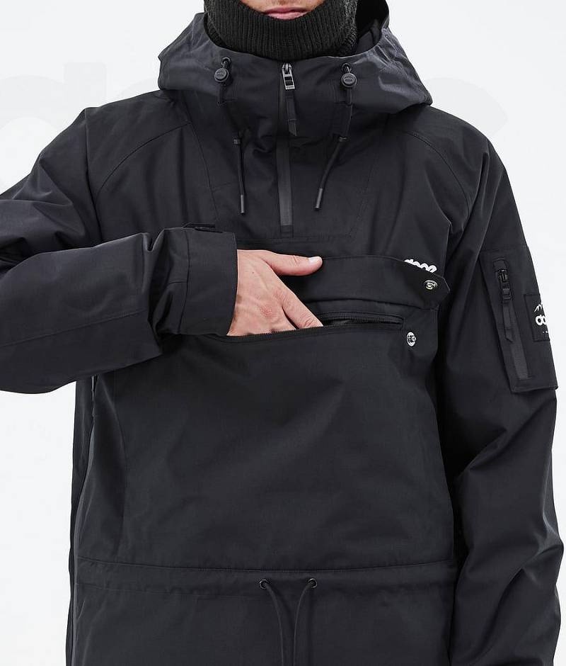 Black Men's Dope Annok Ski Jackets | India_D1024