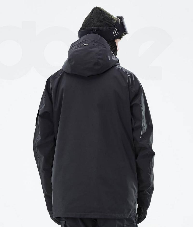 Black Men's Dope Annok Ski Jackets | India_D1024