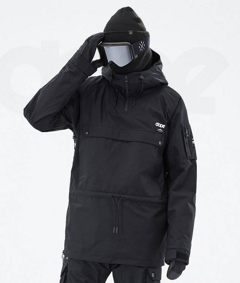 Black Men\'s Dope Annok Ski Jackets | India_D1024