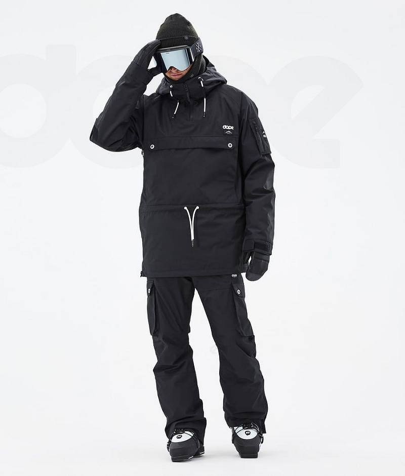 Black Men's Dope Annok Ski Jackets | India_D1049