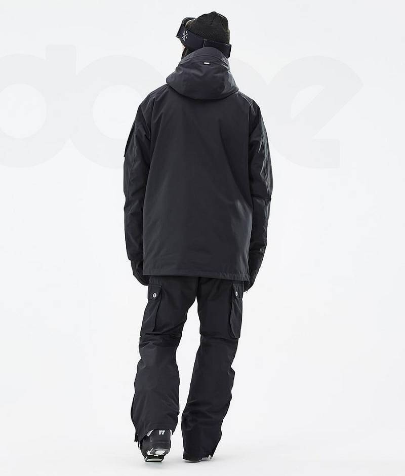 Black Men's Dope Annok Ski Jackets | India_D1049