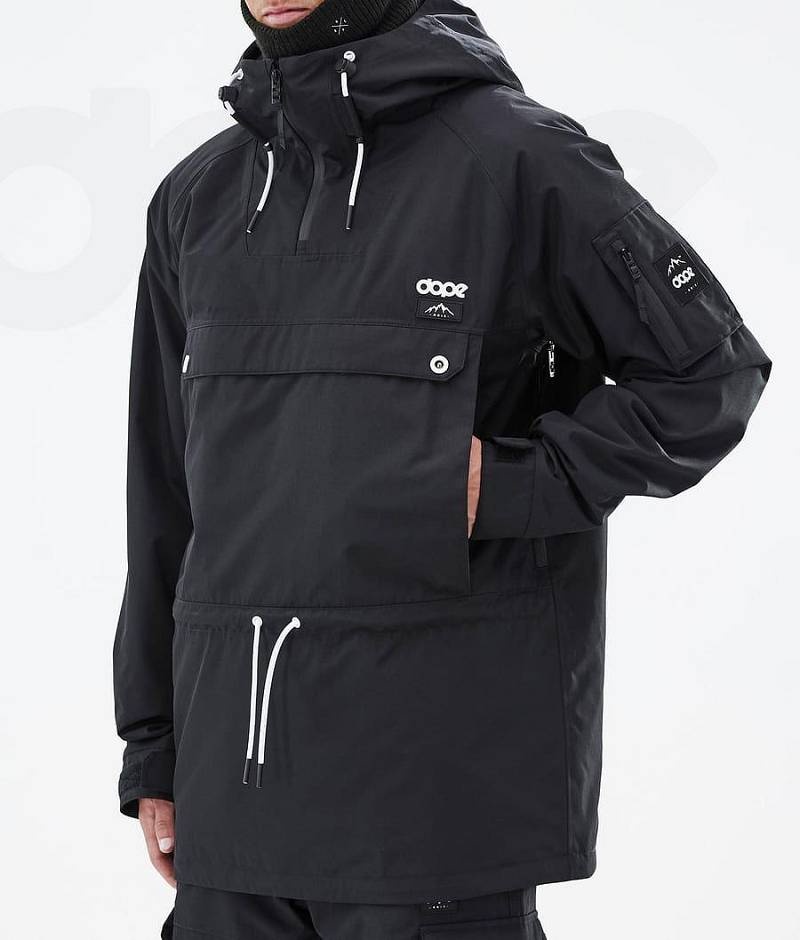 Black Men's Dope Annok Ski Jackets | India_D1049