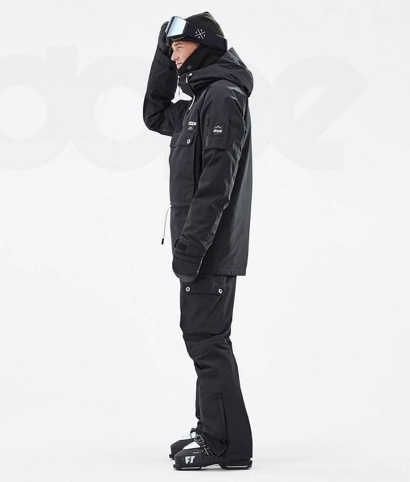 Black Men's Dope Annok Ski Jackets | India_D1049