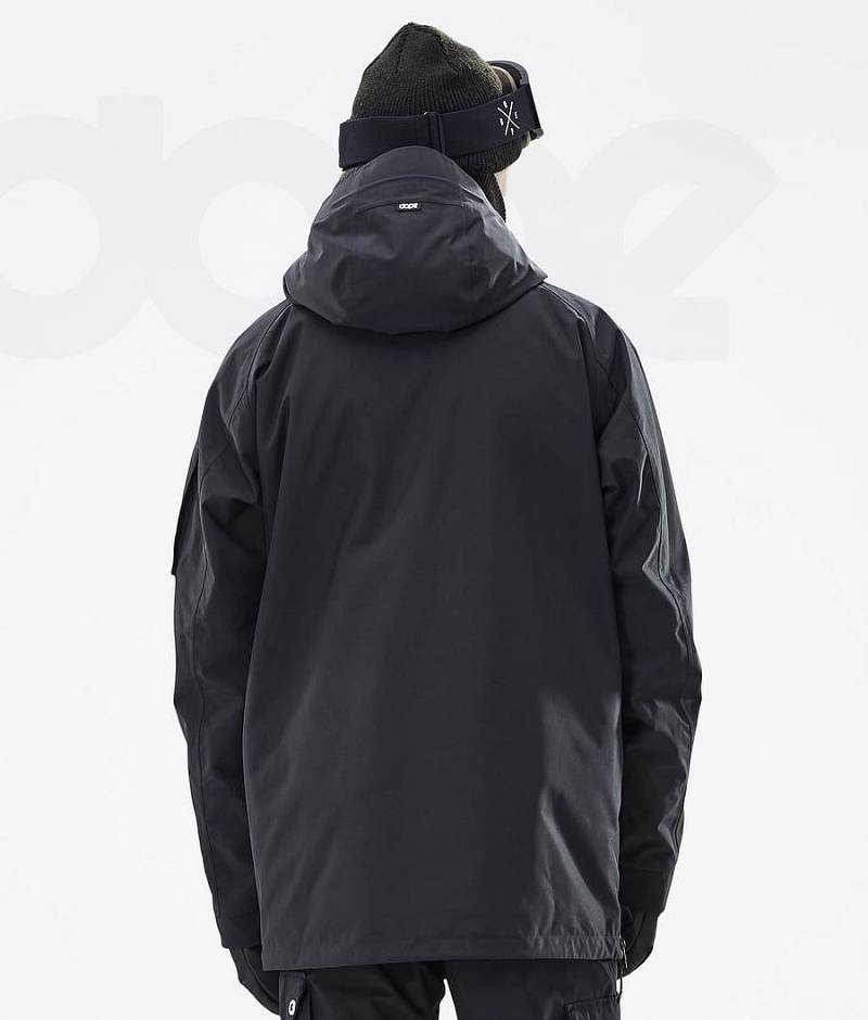 Black Men's Dope Annok Ski Jackets | India_D1049