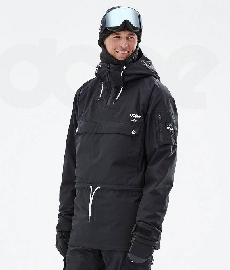 Black Men\'s Dope Annok Ski Jackets | India_D1049