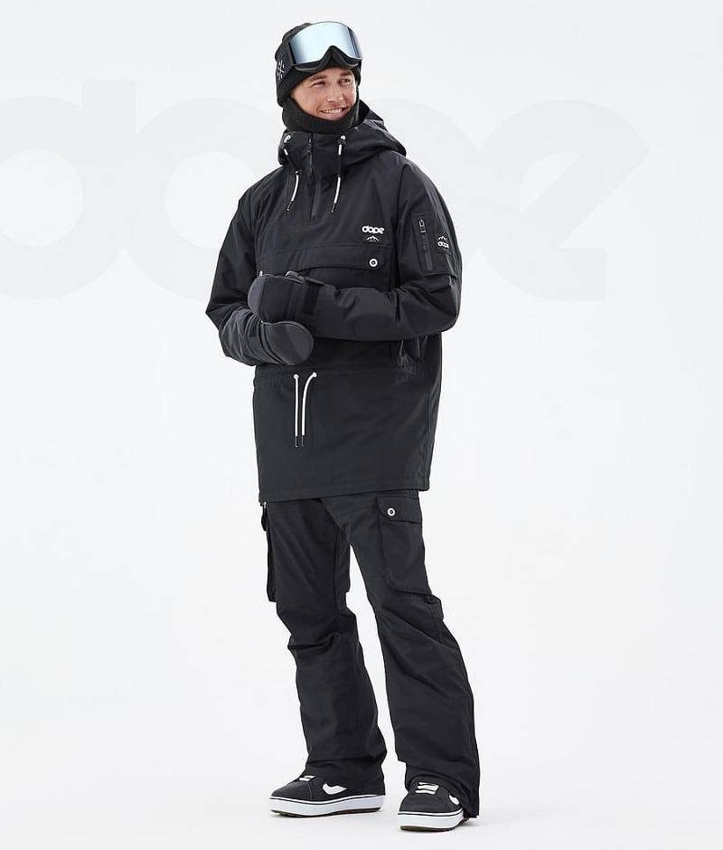 Black Men's Dope Annok Snowboard Jackets | India_D1045