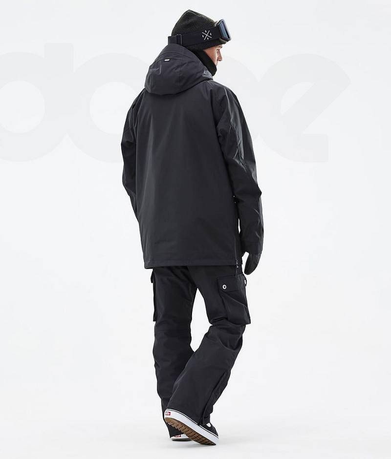 Black Men's Dope Annok Snowboard Jackets | India_D1045