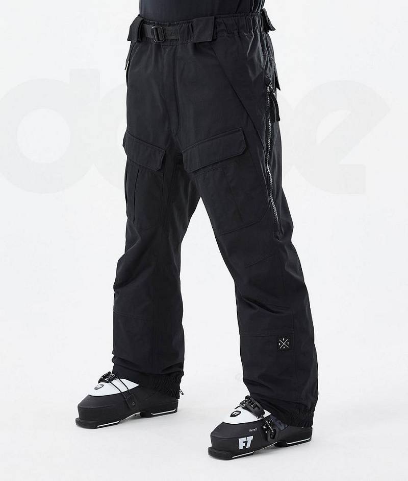 Black Men\'s Dope Antek Ski Pants | India_D2380