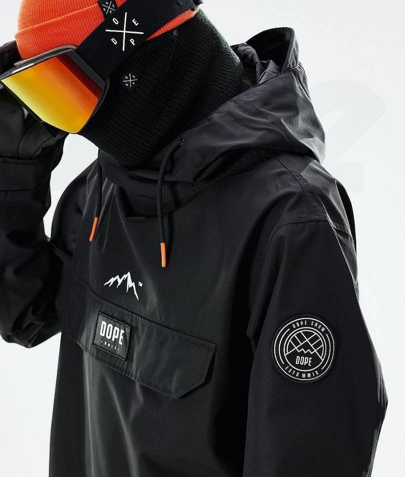 Black Men's Dope Blizzard 2021 Snowboard Jackets | India_D1475