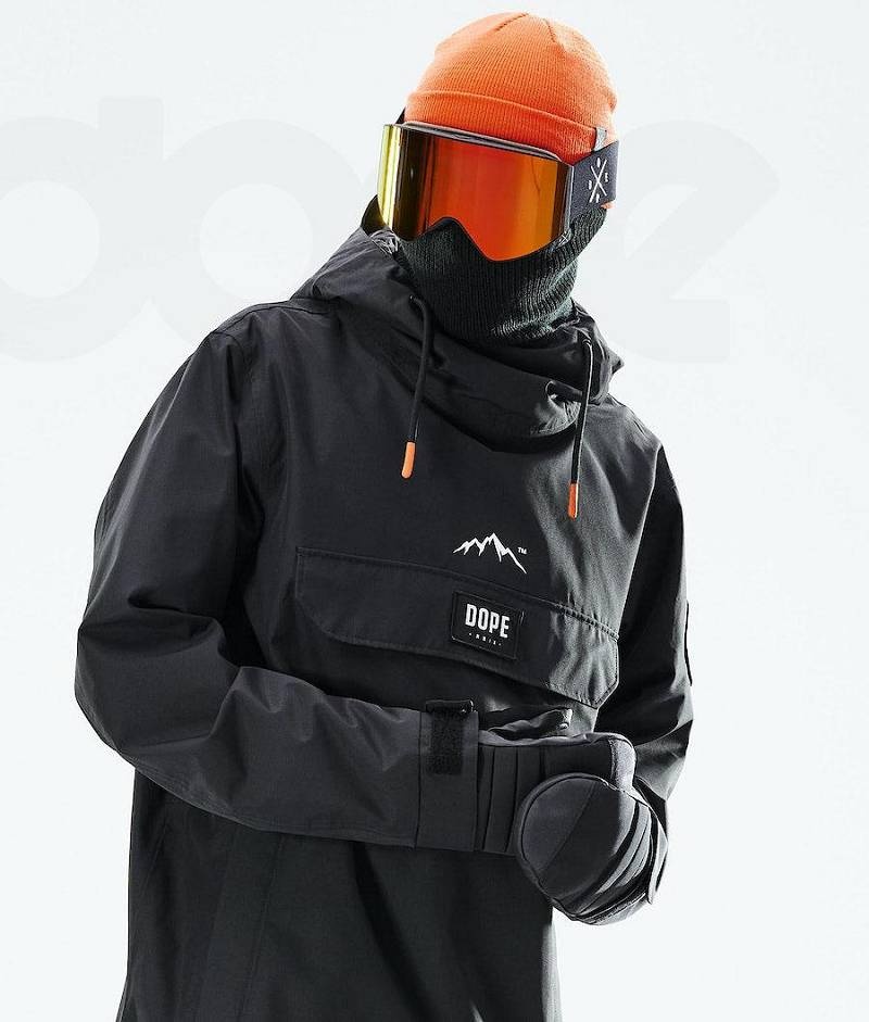 Black Men's Dope Blizzard 2021 Snowboard Jackets | India_D1475