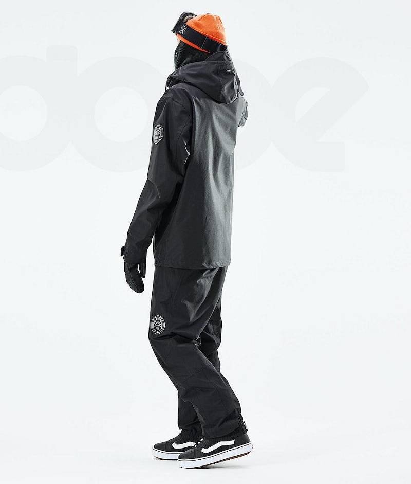 Black Men's Dope Blizzard 2021 Snowboard Jackets | India_D1475