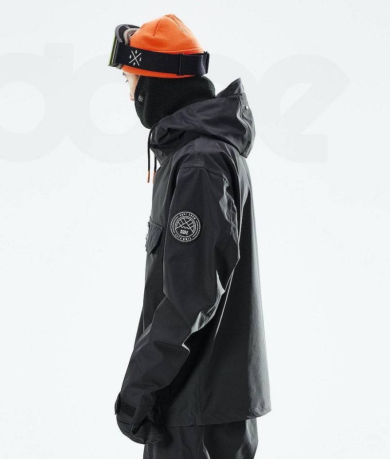 Black Men's Dope Blizzard 2021 Snowboard Jackets | India_D1475