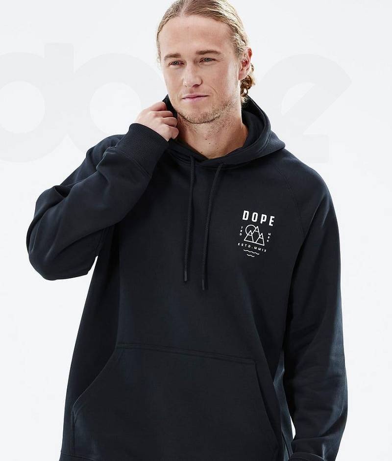 Black Men's Dope Common Hoodies | India_D1275