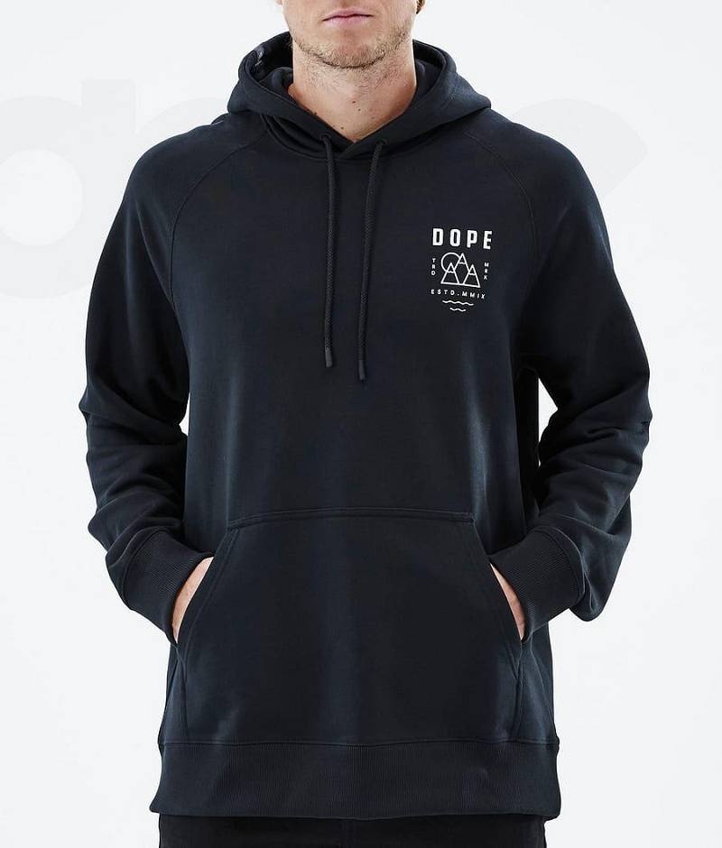 Black Men's Dope Common Hoodies | India_D1275