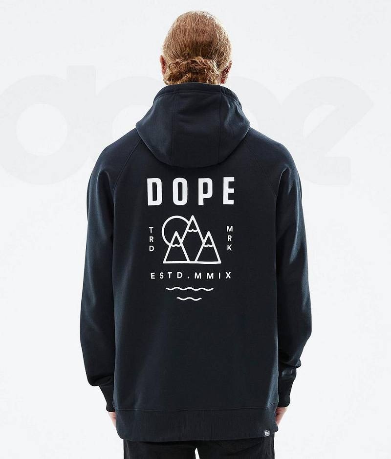 Black Men\'s Dope Common Hoodies | India_D1275