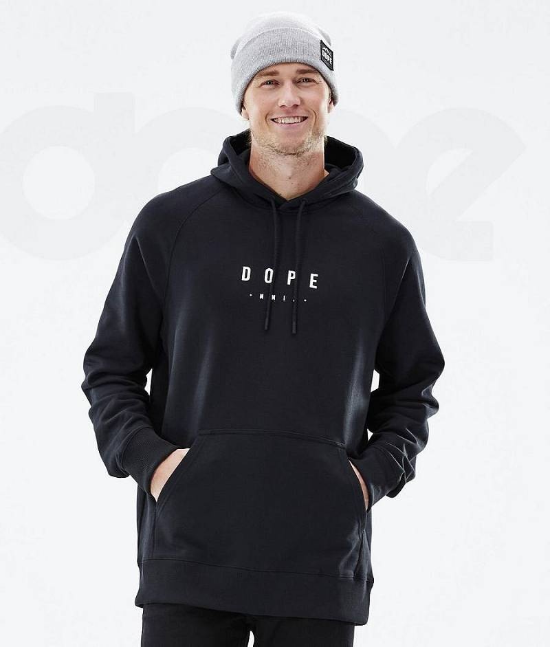 Black Men's Dope Common Hoodies | India_D1877