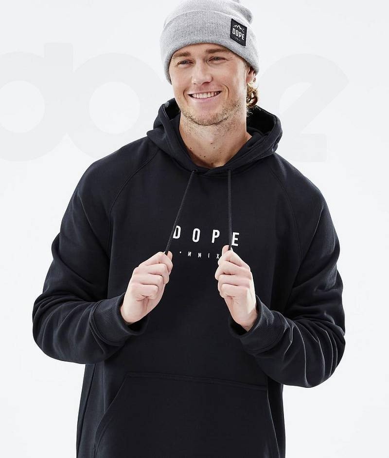 Black Men's Dope Common Hoodies | India_D1877