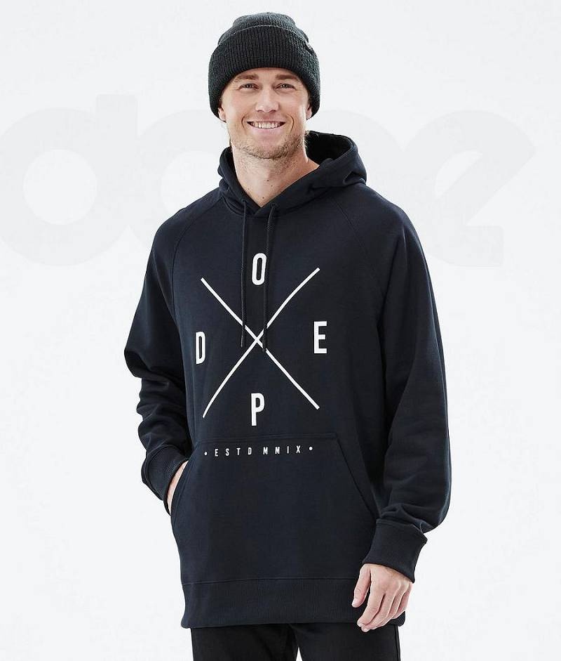 Black Men\'s Dope Common Hoodies | India_D1987