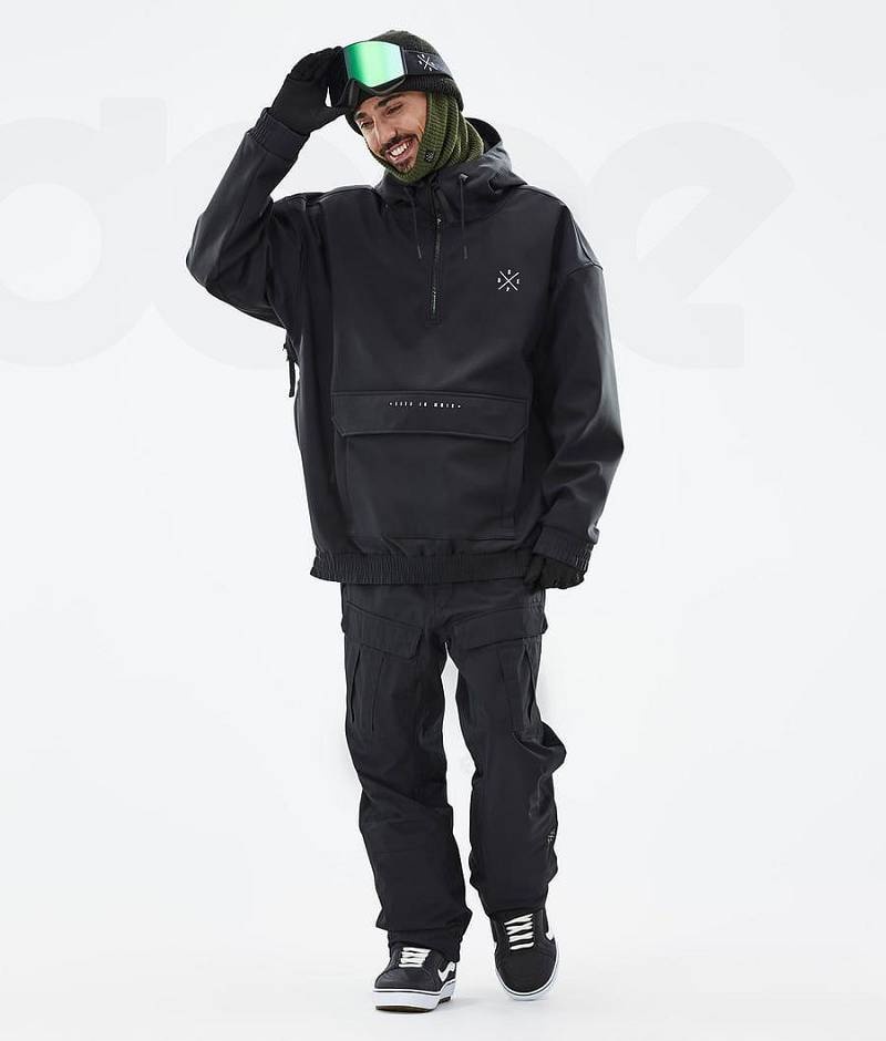 Black Men's Dope Cyclone Snowboard Jackets | India_D1895