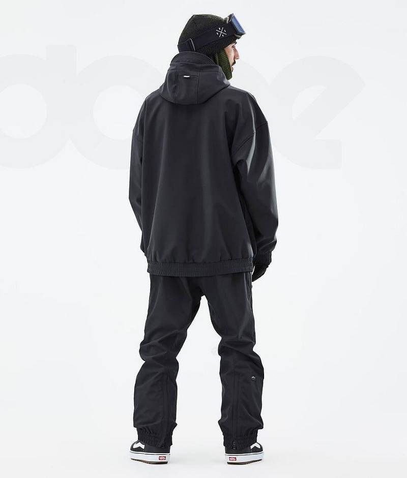 Black Men's Dope Cyclone Snowboard Jackets | India_D1895