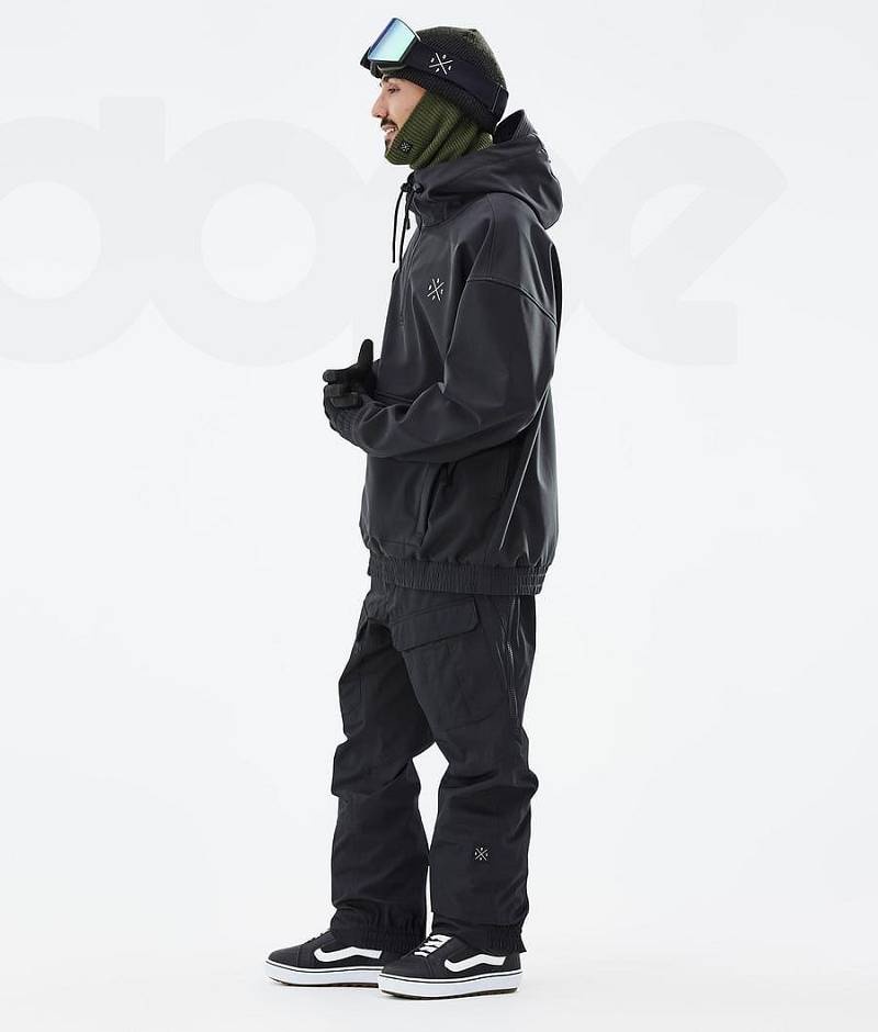 Black Men's Dope Cyclone Snowboard Jackets | India_D1895