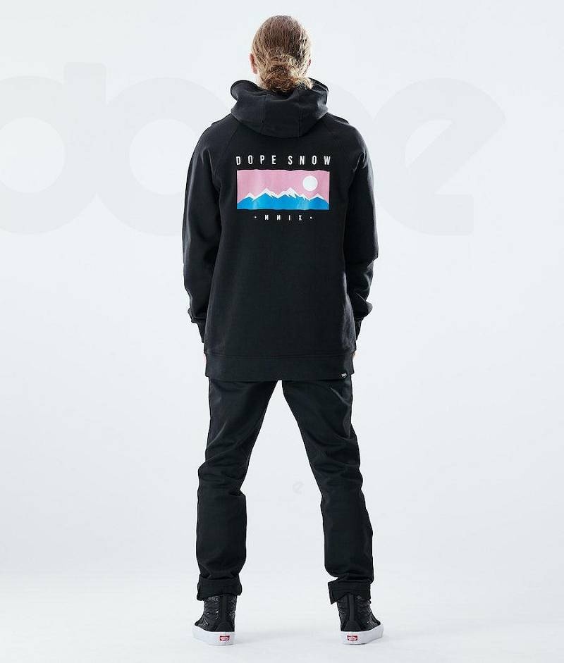 Black Men's Dope Daily Hoodies | India_D1264