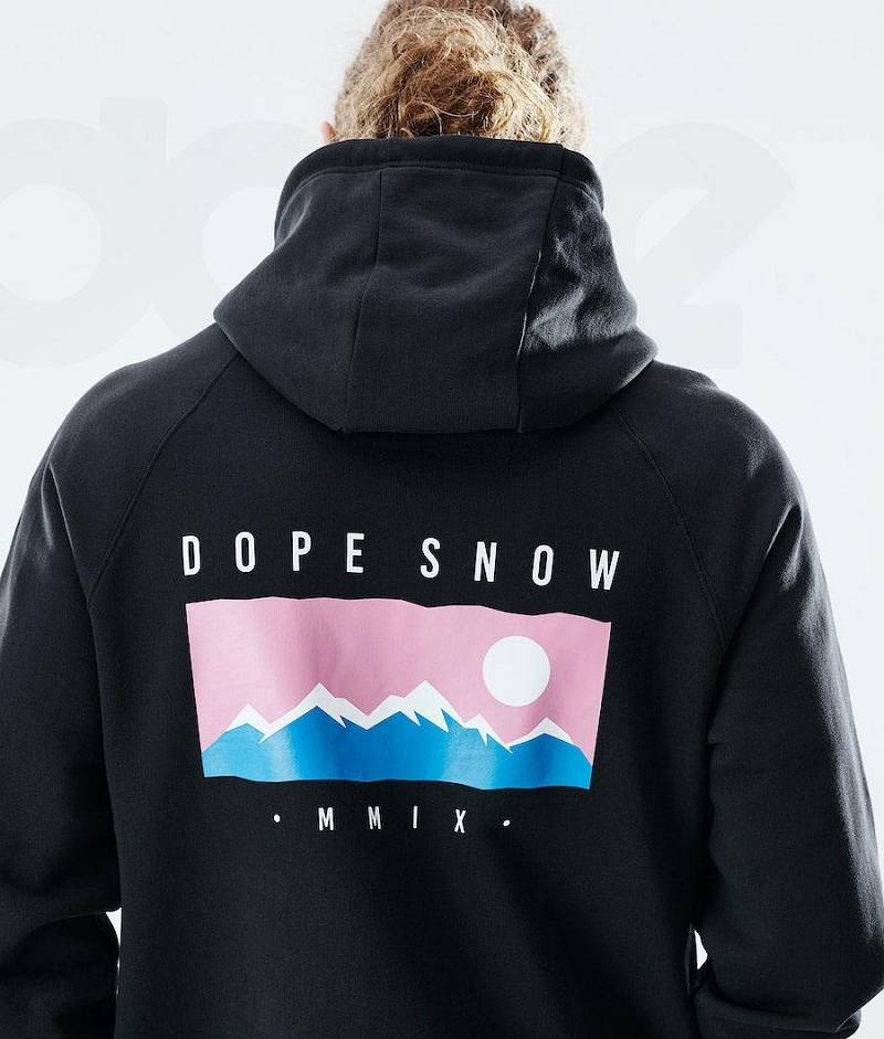 Black Men's Dope Daily Hoodies | India_D1264